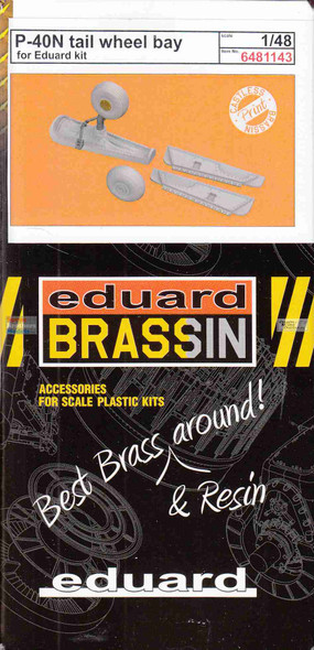 EDU6481143 1:48 Eduard Brassin - P-40N Warhawk Tail Wheel Bay (EDU kit)
