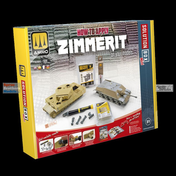 AMM7906 AMMO by Mig Solutions Box Mini - How to Apply Zimmerit On Your Models
