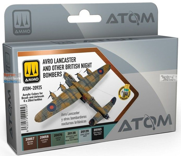 AMMAT20925 AMMO by Mig ATOM Paint Set - Avro Lancaster and Other British Night Bombers