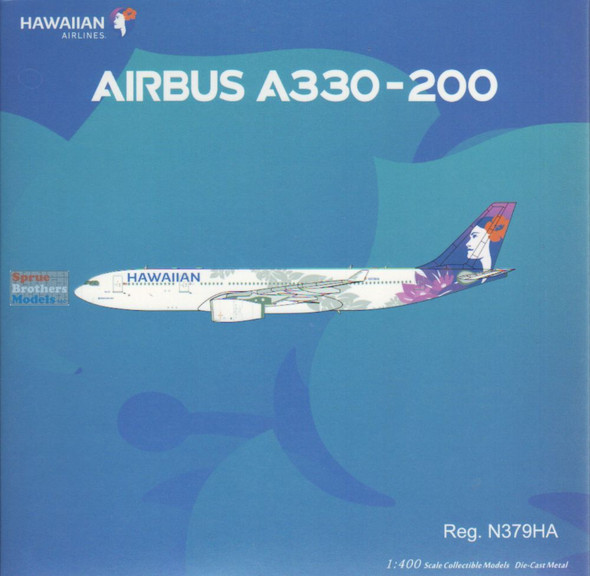 NGM61106 1:400 NG Model Hawaiian Airlines Airbus A330-200 Reg #N379HA (pre-painted/pre-built)