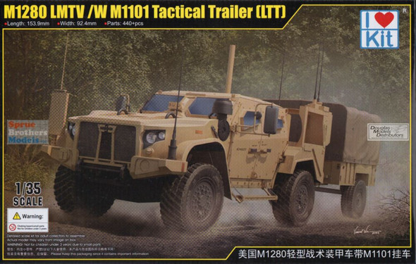 ILK63568 1:35 I Love Kit M1280 LMTV with M1101 Tactical Trailer