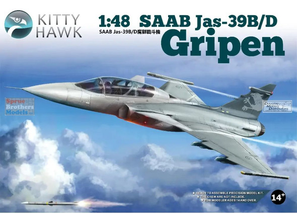 ZIMKH80118 1:48 Zimi Model Kitty Hawk JAS-39B/D Gripen