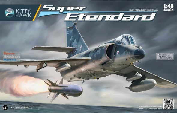 ZIMKH80138 1:48 Zimi Model Kitty Hawk Super Etendard