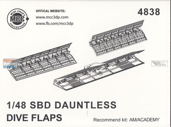 MCC48038 1:48 Mini Craft Collection SBD Dauntless Dive Flaps (ACA kit)