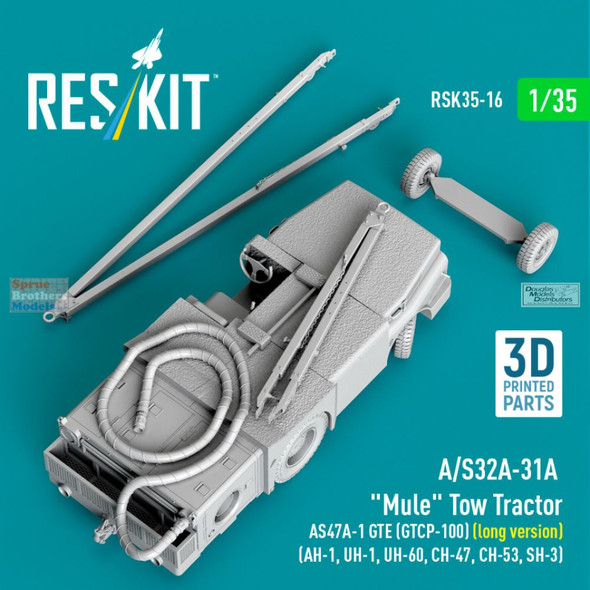 RESRSK350016RSK 1:35 ResKit A/S32A-31A Mule Tow Tractor AS47A-1 GTE (GTCP-100) Long Version RESRSK350016RSK 1:35 ResKit A/S32A-31A Mule Tow Tractor AS47A-1 GTE (GTCP-100) Long Version