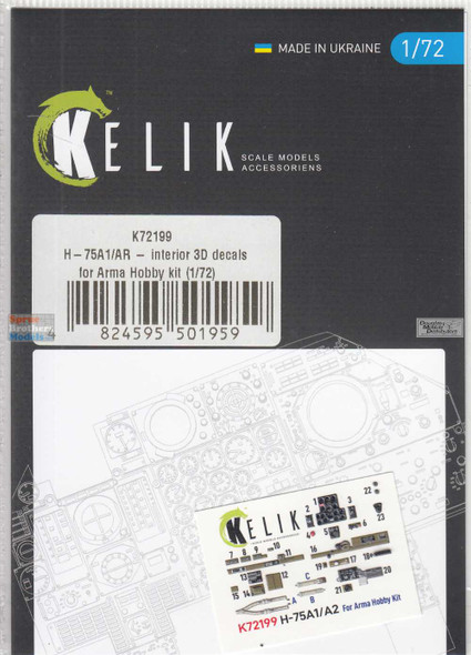 RESK72199K 1:72 ResKit/Kelik 3D Detail Set - H-75A1/AR (ARM kit)