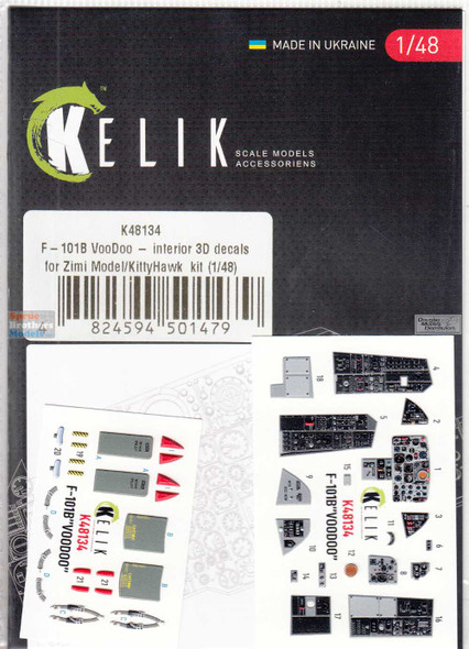 RESK48134K 1:48 ResKit/Kelik 3D Detail Set - F-101B Voodoo (ZIM kit)