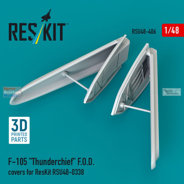 RESRSU480406U 1:48 ResKit F-105 Thunderchief FOD Covers (RES kit)