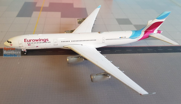 T3-PHX04205 1:400 Phoenix Model Eurowings A340-300 Reg #00-SCW (pre-painted/pre-built)