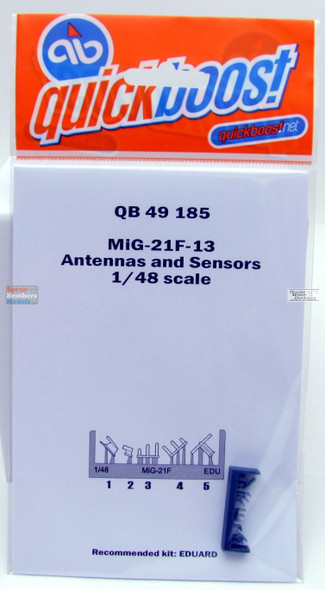 QBT49185 1:48 Quickboost MiG-21F-13 Fishbed Antennas & Sensors (EDU kit)