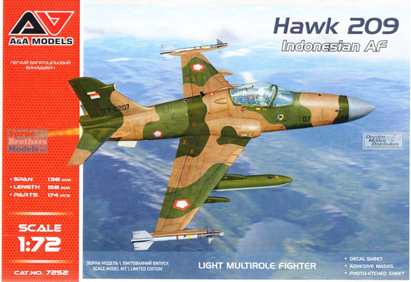 MDV72052 1:72 Modelsvit A&A Models Hawk 209 'Indonesian AF'