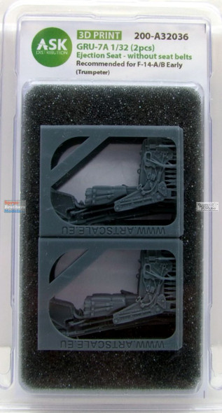 ASKA32036 1:32 ASK/Art Scale GRU-7A Ejection Seats without Seatbelts [for F-14A F-14B Early Tomcat] (TRP kit)