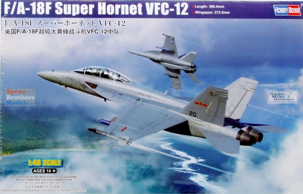 HBS85819 1:48 Hobby Boss F-18F Super Hornet VFC-12