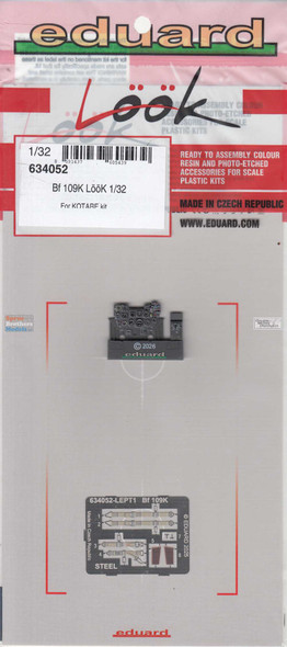 EDU634052 1:32 Eduard Look - Bf109K Detail Set (KOT kit)