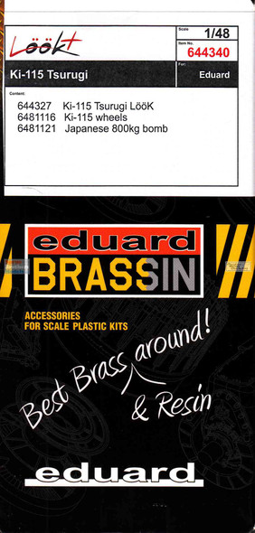 EDU644340 1:48 Eduard LookPlus - Ki-115 Tsurugi (EDU kit)