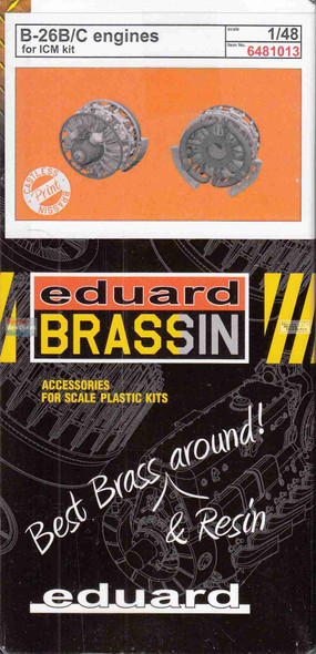 EDU6481013 1:48 Eduard Brassin - B-26B B-26C Marauder Engines (ICM kit)