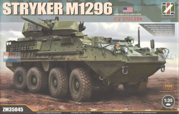 ZIM35045 1:35 Zimi Model M1296 Stryker ICV-Dragoon