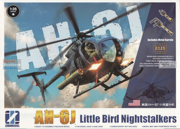 ZIM50001 1:35 Zimi Model AH-6J Little Bird Nightstalker
