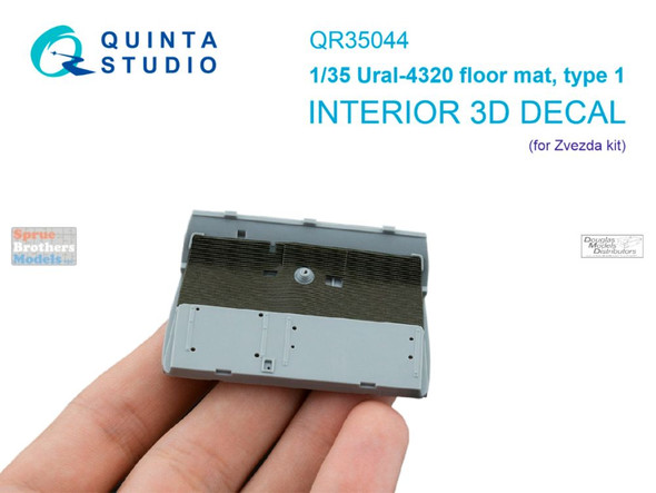 QTSQR35044 1:35 Quinta Studio 3D Decal - Ural-4320 Floor Mat Type 1 (ZVE kit)