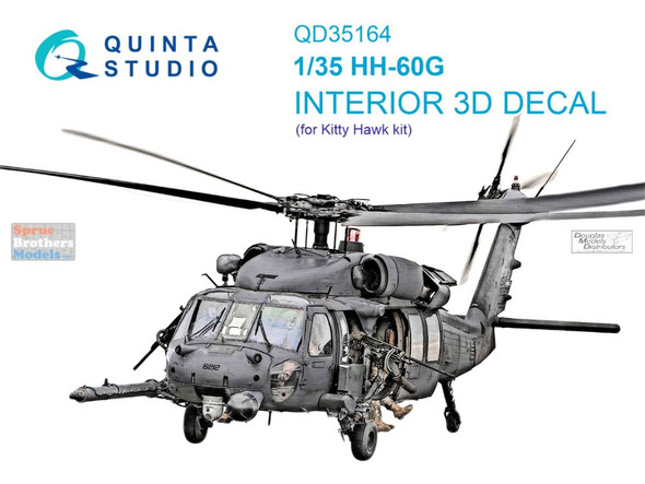 QTSQD35164 1:35 Quinta Studio 3D Decal - HH-60G Pave Hawk (ZIM/KTH kit)