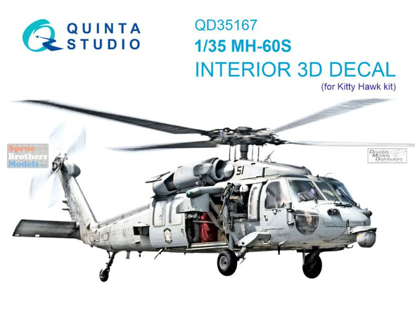 QTSQD35167 1:35 Quinta Studio 3D Decal - MH-60S Knight Hawk (ZIM/KTH kit)