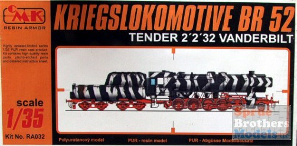 CMKRA032 1:35 CMK BR52 Locomotive and Tender 2'2'32 Vanderbilt #RA032