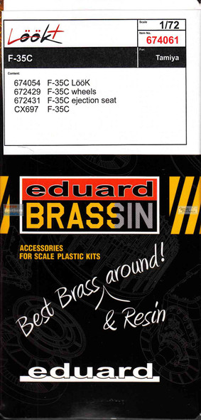 EDU674061 1:72 Eduard LookPlus - F-35C Lightning II Detail Set (TAM kit)
