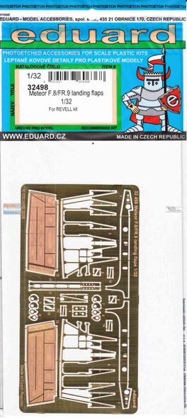 EDU32498 1:32 Eduard PE - Meteor F.8 / FR.9 Landing Flaps (REV kit)