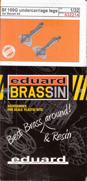 EDU632214 1:32 Eduard Brassin Bf109G Undercarriage Legs (REV kit)