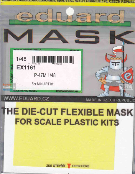 EDUEX1161 1:48 Eduard Mask - P-47M Thunderbolt (MIA kit)