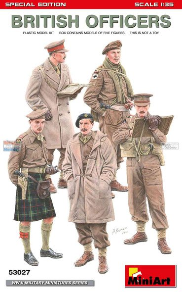 MIA53027 1:35 MiniArt British Officers Figure Set [Special Edition]