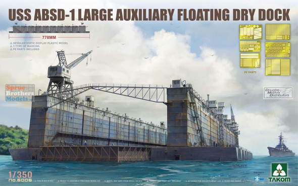 ONETAK06006 1:350 Takom - USS ABSD-1 Large Auxiliary Floating Dry Dock