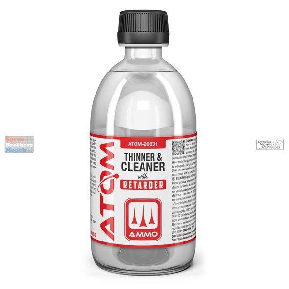 AMMAT20531 AMMO by Mig ATOM Acrylic Paint - Cleaner & Thinner with Retarder (500ml)