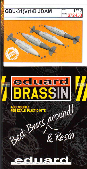 EDU672453 1:72 Eduard Brassin GBU-31(V)1/B 2000lb JDAM Set