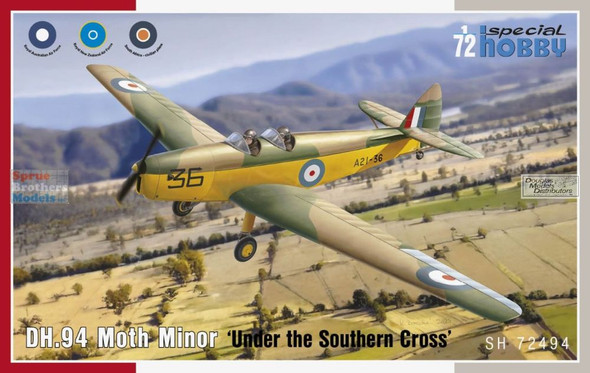 SPH72494 1:72 Special Hobby DH.94 Moth Minor 'Under the Southern Cross'