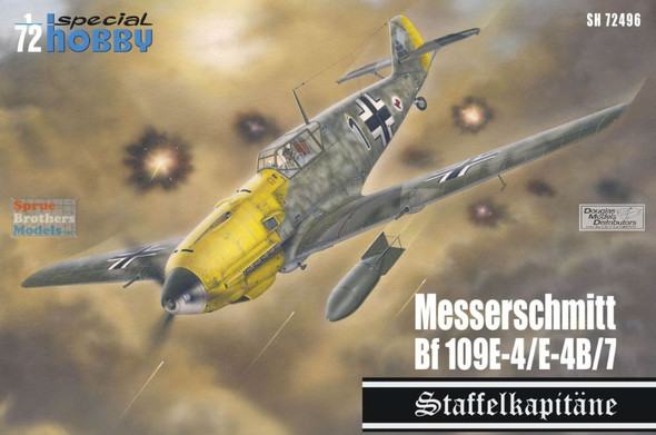 SPH72496 1:72 Special Hobby Bf109E-4 Bf109E-4B Bf109E-7 'Staffelkapitane'