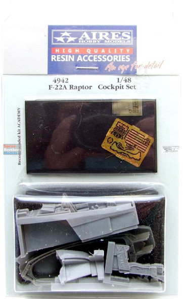 ARS4942 1:48 Aires F-22A Raptor Cockpit Set (ACA kit)