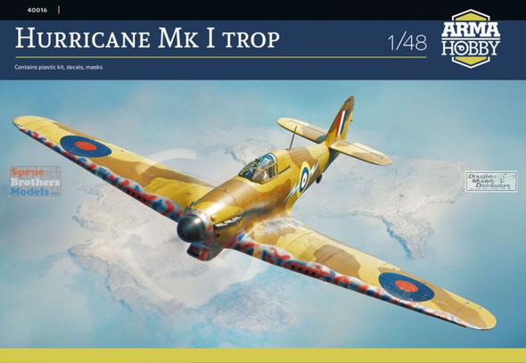 ARM40016 1:48 Arma Hobby Hurricane Mk.I Trop