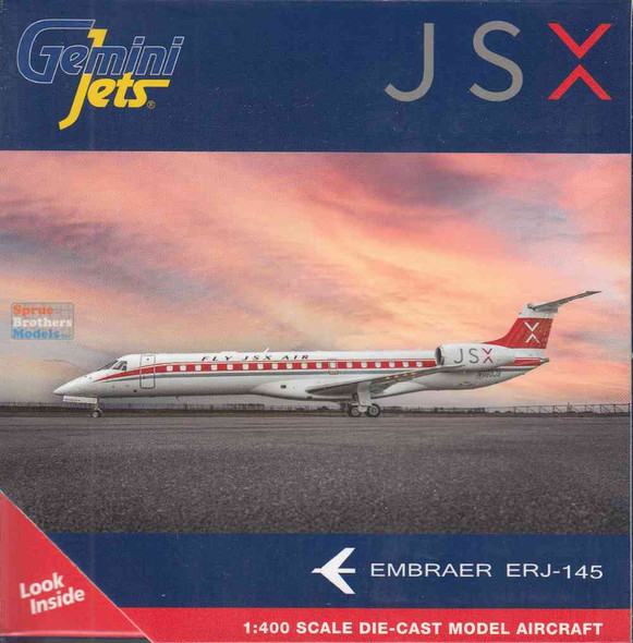GEMGJ2403 1:400 Gemini Jets JSX Embraer ERJ-145LR Reg #N960JX 'Retro' (pre-painted/pre-built)