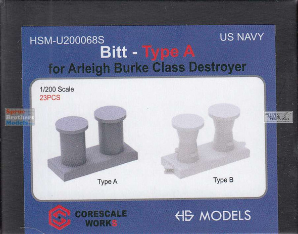 HSMU200068U 1:200 HS Models BITT - Type A for Arleigh Burke Class Destroyer