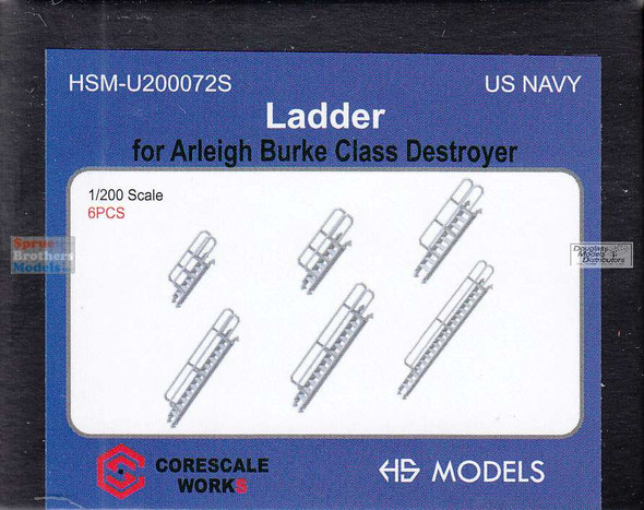 HSMU200072U 1:200 HS Models Ladders for Arleigh Burke Class Destroyer
