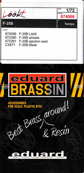 EDU674066 1:72 Eduard LookPlus - F-35B Lightning II Detail Set (TAM kit)