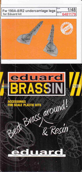 EDU6481179 1:48 Eduard Brassin - Fw190A-8/R2 Undercarriage Legs (EDU kit)