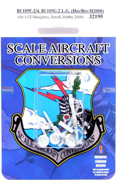 SAC32195 1:32 Scale Aircraft Conversions - Bf109F-2 Bf109F-4 Bf109G-2 Landing Gear (HAS/REV/H2K kit)