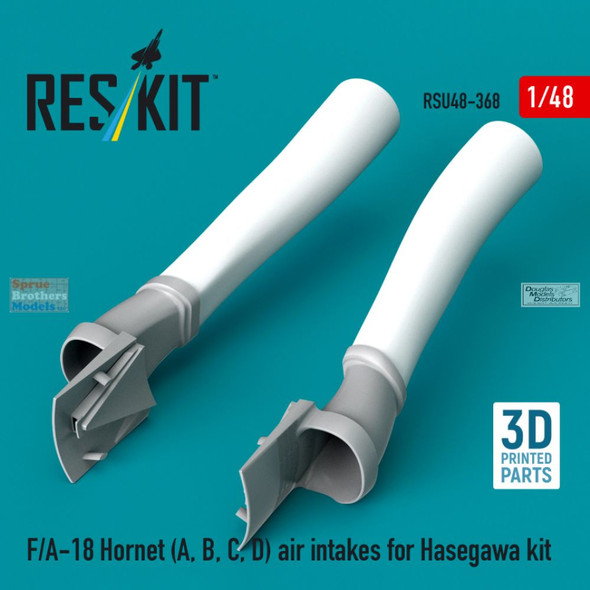 RESRSU480368U 1:48 ResKit F-18A F-18B F-18C F-18D Hornet Air Intake Set (HAS kit)