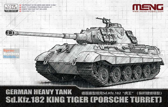 MNG72010 1:72 Meng Sd.Kfz.182 King Tiger (Porsche Turret)