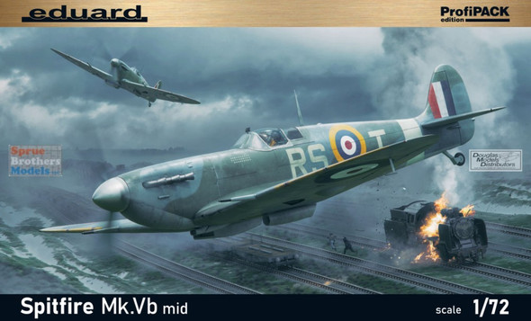 EDU70206 1:72 Eduard Spitfire Mk.Vb Mid ProfiPACK Edition