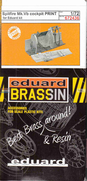 EDU672436 1:72 Eduard Brassin Spitfire Mk.Vb Cockpit Set (EDU kit)
