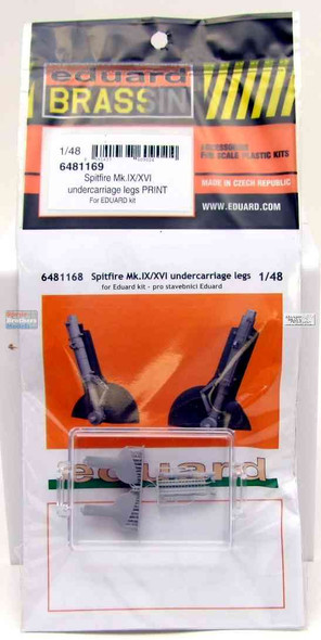 EDU6481169 1:48 Eduard Brassin - Spitfire Mk.IX/XVI Undercarriage Legs (EDU kit)
