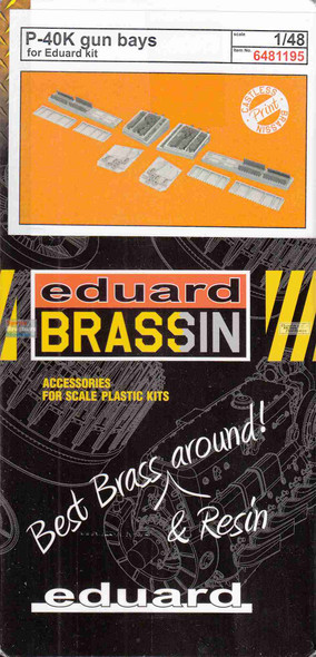 EDU6481195 1:48 Eduard Brassin - P-40K Warhawk Gun Bays (EDU kit)